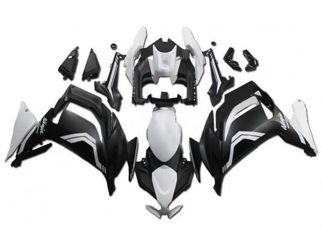 Kawasaki Ninja 650 EX650 Motorrad Verkleidung 2020-2025 - Weiss Matt Schwarz