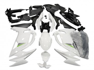 Kawasaki Ninja 650 EX650 Motorrad Verkleidung 2020-2025 - Glanzendes Weiss Grun