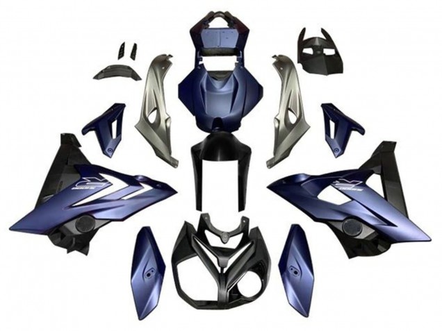 BMW S1000RR Motorrad Verkleidung 2015-2016 - Silber Matt Blau Matt Schwarz
