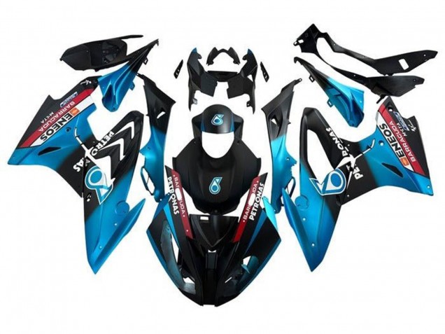 BMW S1000RR Motorrad Verkleidung 2015-2016 - Blau Rot Schwarz Petronas