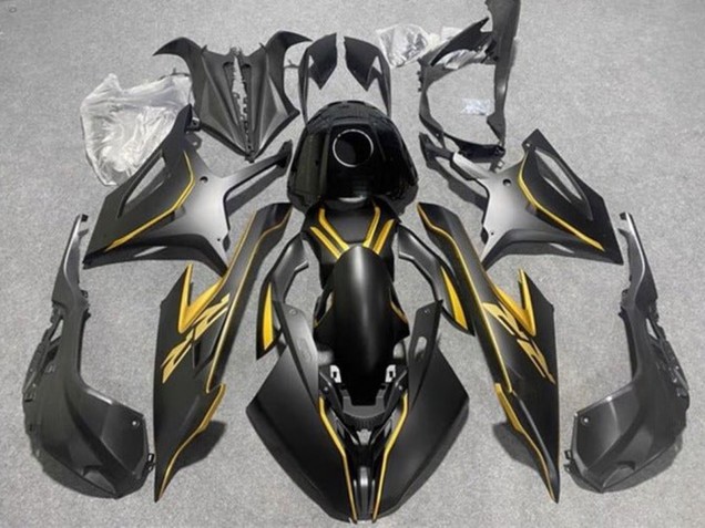 BMW S1000RR Motorrad Verkleidung 2019-2022 - Matt Schwarz Gold