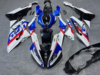 BMW S1000RR Motorrad Verkleidung 2019-2022 - Weiss Blau Rot Schwarz