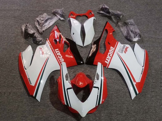 Ducati Panigale 1199 Motorrad Verkleidung 2011-2014 - Weiss Rot Grun Glanzendes Schwarz Corse