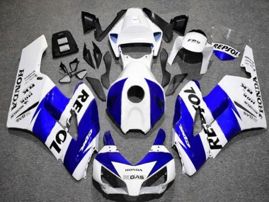 Honda CBR1000RR Motorrad Verkleidung 2004-2005 - Weiss Blau Schwarz Repsol