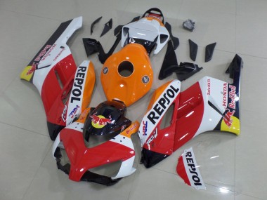 Honda CBR1000RR Motorrad Verkleidung 2004-2005 - Orange Weiss Rot Glanzendes Schwarz Repsol Red Bull HRC