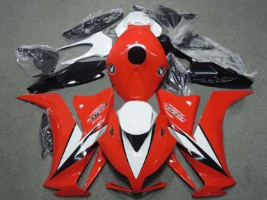 Honda CBR1000RR Motorrad Verkleidung 2012-2016 - Weiss Rot Glanzendes Schwarz Streifen