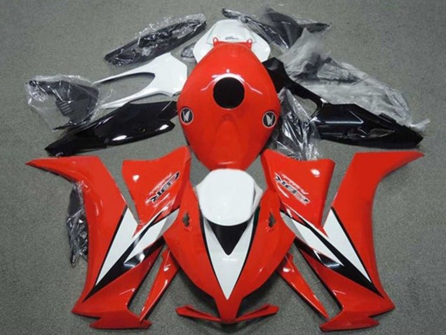 Honda CBR1000RR Motorrad Verkleidung 2012-2016 - Weiss Rot Glanzendes Schwarz Streifen