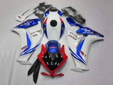 Honda CBR1000RR Motorrad Verkleidung 2012-2016 - Weiss Blau Rot Glanzendes Schwarz HRC