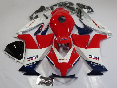 Honda CBR1000RR Motorrad Verkleidung 2012-2016 - Weiss Rot Dunkel Blau HRC
