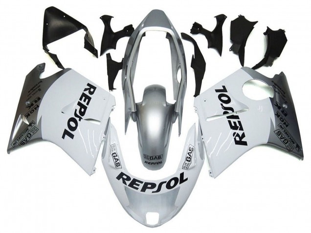Honda CBR1100XX Blackbird Motorrad Verkleidung 1996-2007 - Silber Weiss Grau Schwarz Repsol