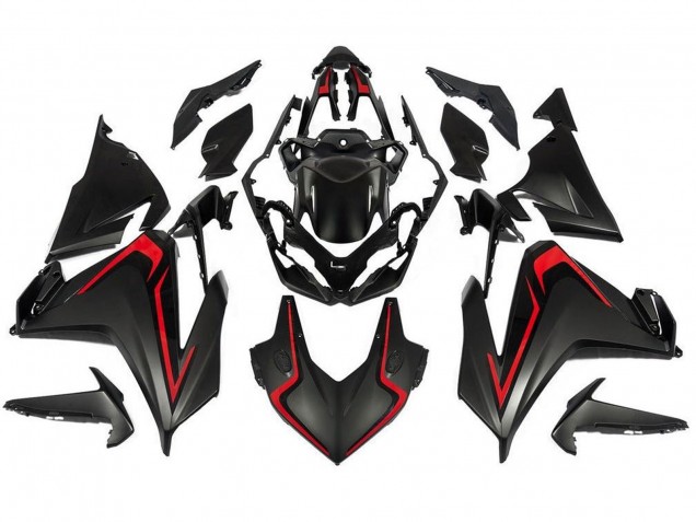 Honda CBR500R Motorrad Verkleidung 2019-2021 - Matt Schwarz Rot