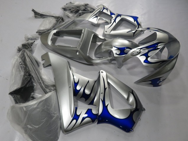 Honda CBR900RR 929 Motorrad Verkleidung 2000-2001 - Silber Blau Tribal