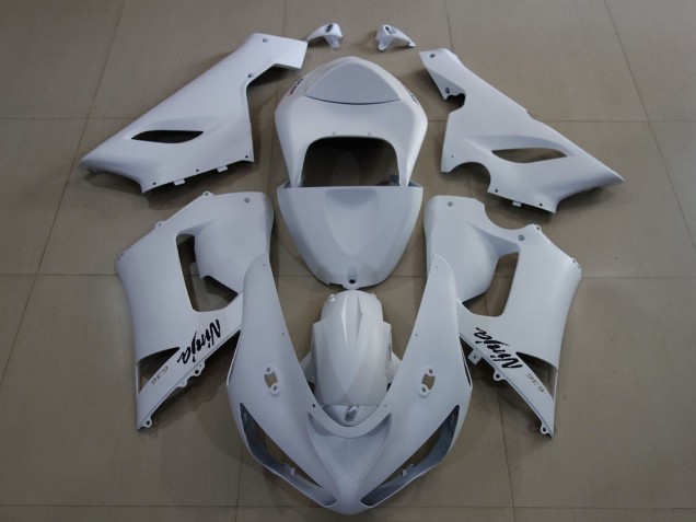 Kawasaki ZX6R Motorrad Verkleidung 2005-2006 - Matt Weiss