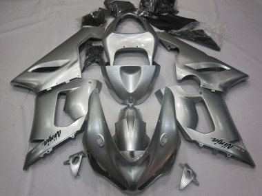 Kawasaki ZX6R Motorrad Verkleidung 2005-2006 - Silber