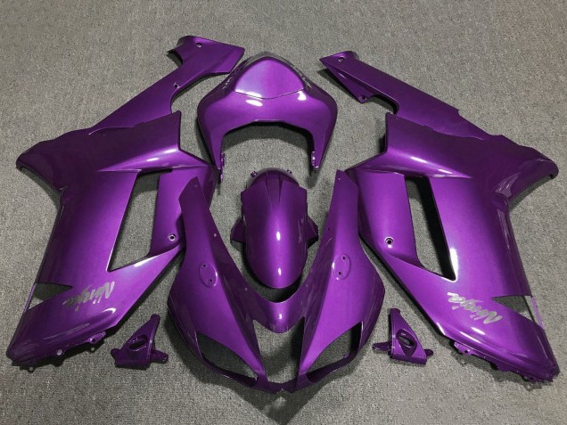 Kawasaki ZX6R Motorrad Verkleidung 2007-2008 - Lila