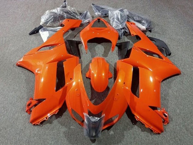 Kawasaki ZX6R Abs Motorrad Verkleidungen 2007-2008 - Orange