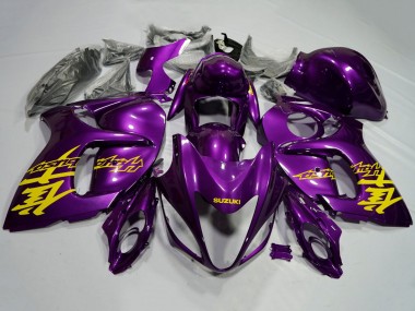 Suzuki GSXR 1300 Hayabusa Motorrad Verkleidung 2008-2020 - Lila Gelb
