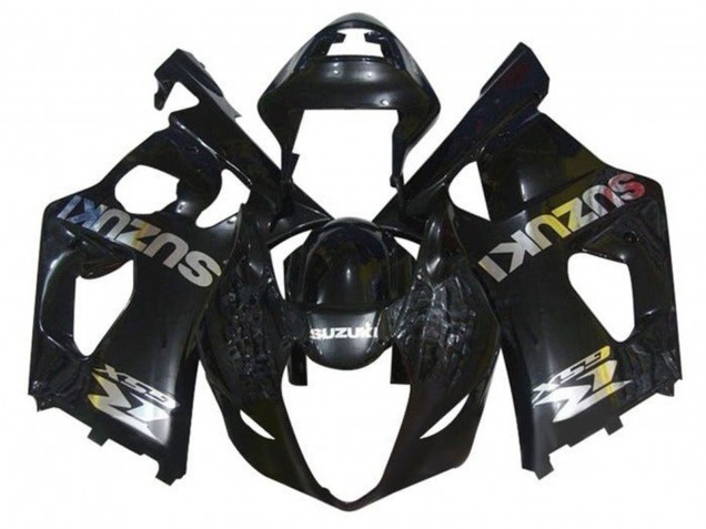 Suzuki GSXR 1000 Motorrad Verkleidung 2003-2004 - Glanzendes Schwarz Chrome