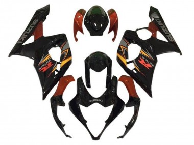 Suzuki GSXR 1000 Motorrad Verkleidung 2005-2006 - Schwarz Rot Gelb Grau