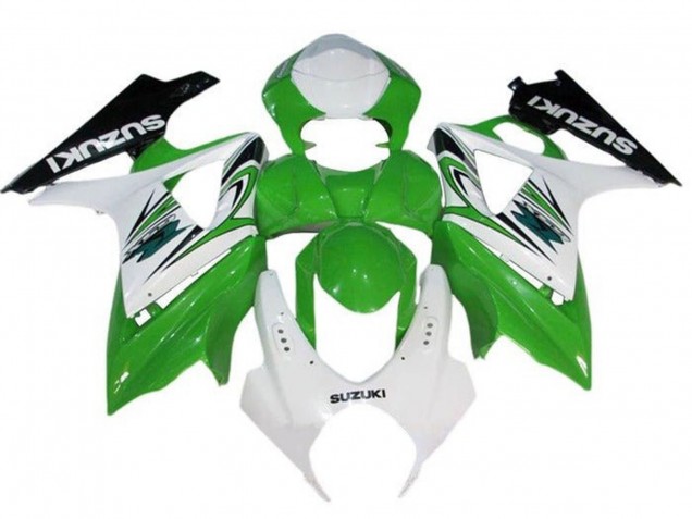Suzuki GSXR 1000 Motorrad Verkleidung 2005-2006 - Weiss Grun Schwarz
