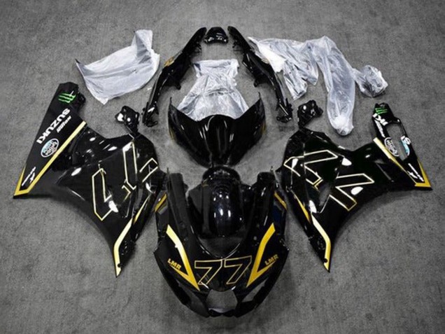 Suzuki GSXR1000 Motorrad Verkleidung 2017-2024 - Schwarzes Gold 77