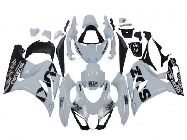 Suzuki GSXR1000 Motorrad Verkleidung 2017-2024 - Weiss Schwarz