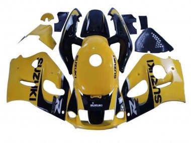 Suzuki GSXR 600 / GSXR 750 Motorrad Verkleidung 1996-2000 - Gelb Schwarz