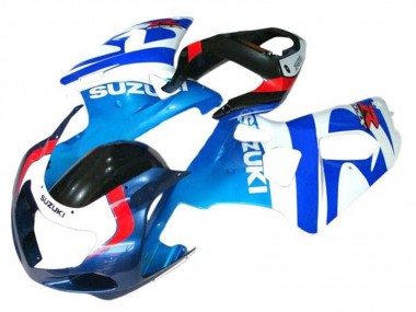 Suzuki GSXR 600 / GSXR 750 Motorrad Verkleidung 2001-2003 - Weiss Blau Rot Schwarz
