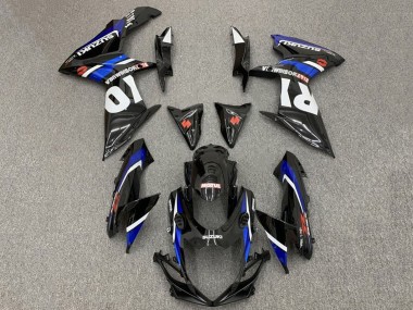 Suzuki GSXR 600 / GSXR 750 Motorrad Verkleidung 2011-2024 - Glanzendes Schwarz Blau Weiss Rot Yoshimura