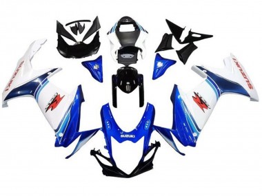 Suzuki GSXR 600 / GSXR 750 Motorrad Verkleidung 2011-2024 - Weiss Blau Glanzendes Schwarz Rot
