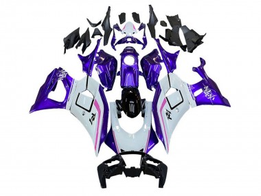 Yamaha YZF R7 Motorrad Verkleidung 2021-2024 - Weiss Lila Rosa