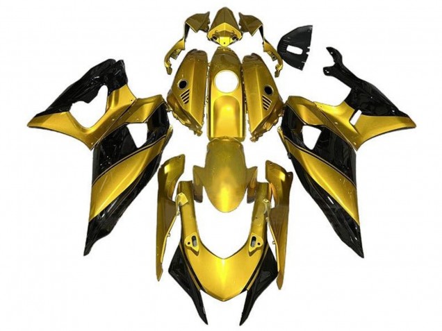 Yamaha YZF R7 Motorrad Verkleidung 2021-2024 - Gold Schwarz