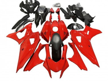 Yamaha YZF R7 Motorrad Verkleidung 2021-2024 - Rot Matt Schwarz
