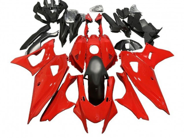 Yamaha YZF R7 Motorrad Verkleidung 2021-2024 - Rot Matt Schwarz