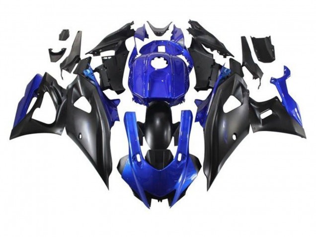 Yamaha YZF R7 Motorrad Verkleidung 2021-2024 - Blau Matt Schwarz