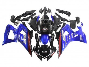 Yamaha YZF R7 Motorrad Verkleidung 2021-2024 - Schwarz Blau Rot Streifen
