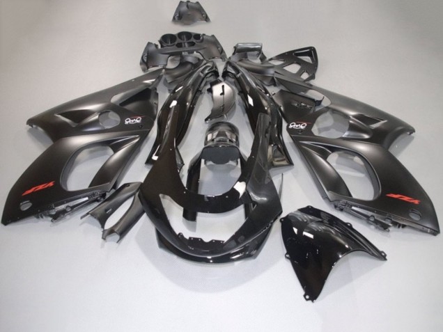 Yamaha YZF600R Thundercat Motorrad Verkleidung 1996-2007 - Matt Schwarz Glanzendes Schwarz Rot