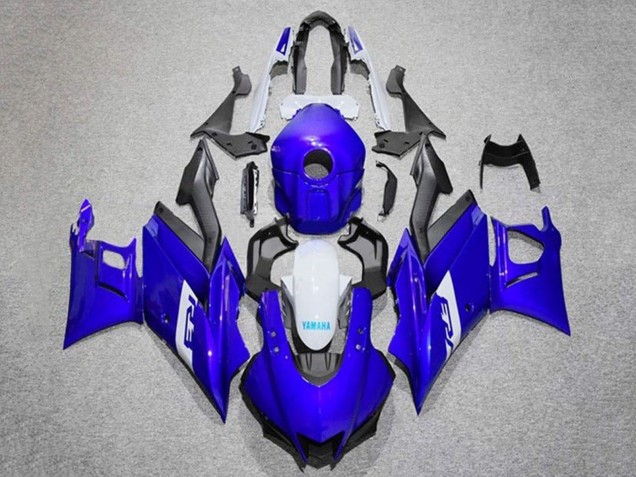 Yamaha YZF R3/R25 Motorrad Verkleidung 2019-2021 - Blau Weiss Matt Schwarz