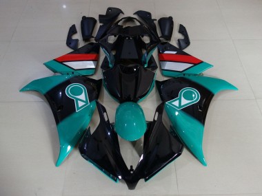 Yamaha YZF 1000 R1 Motorrad Verkleidung 2009-2011 - Hellblau Glanzendes Schwarz Weiss Rot