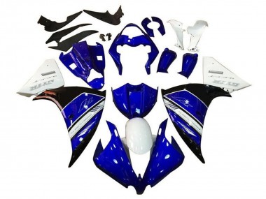 Yamaha YZF 1000 R1 Motorrad Verkleidung 2009-2011 - Weiss Blau Schwarz GYTR
