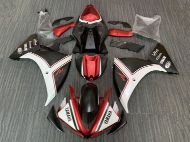 Yamaha YZF 1000 R1 Motorrad Verkleidung 2009-2011 - Weiss Rot Matt Schwarz