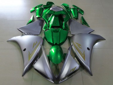 Yamaha YZF 1000 R1 Motorrad Verkleidung 2009-2011 - Silber Grun