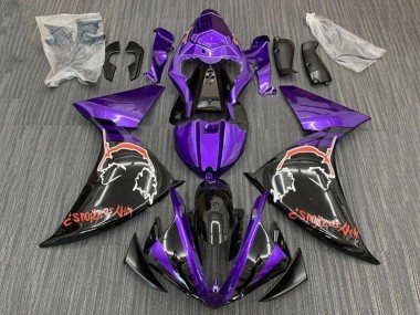 Yamaha YZF 1000 R1 Motorrad Verkleidung 2009-2011 - Lila Schwarz Rot Joker
