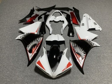 Yamaha YZF 1000 R1 Motorrad Verkleidung Kit 2009-2011 - Weiss Rot Schwarz