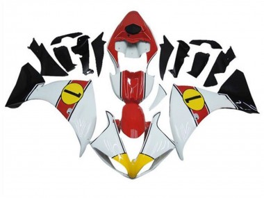 Yamaha YZF 1000 R1 Motorrad Verkleidung 2012-2014 - Weiss Rot Gelb Schwarz