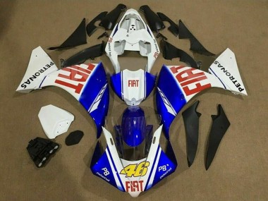 Yamaha YZF 1000 R1 Motorrad Verkleidung 2012-2014 - Weiss Blau Rot Fiat 46
