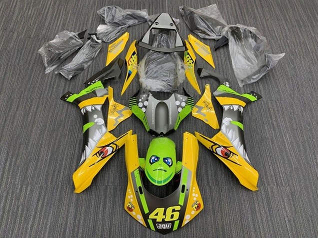Yamaha YZF 1000 R1 Motorrad Verkleidung 2015-2019 - Gelb Grun Hai 46
