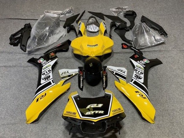 Yamaha YZF 1000 R1 Motorrad Verkleidung 2015-2019 - Gelb Weiss Schwarz GYTR