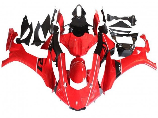 Yamaha YZF 1000 R1 Motorrad Verkleidung 2015-2019 - Rot Schwarz Weiss Streifen