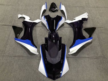 Yamaha YZF 1000 R1 Motorrad Verkleidung 2015-2019 - Weiss Glanzendes Schwarz Blau